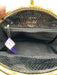 Susan Gail Black & Gold Genuine Snake Latch Clasp Shoulder Strap Clutch Bag Black & Gold / Small