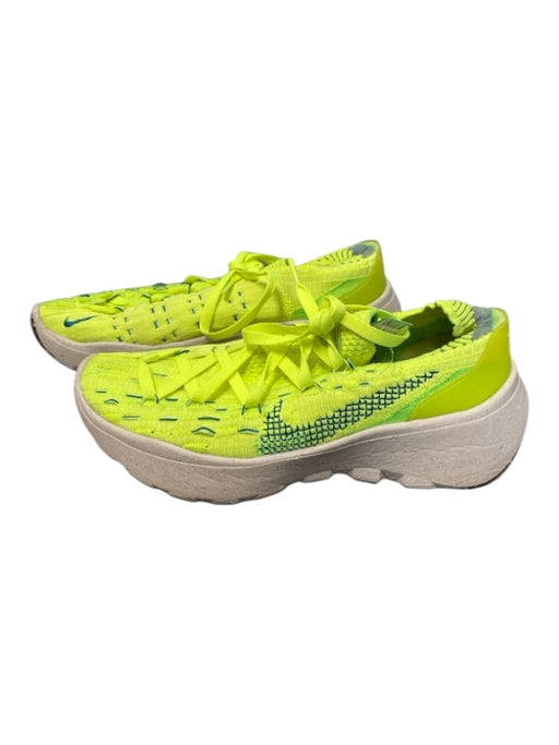 Nike Shoe Size 8.5 Neon Yellow Knit Low Top lace up Runner Sneakers Neon Yellow / 8.5