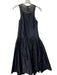 Rebecca Taylor Size 0 Black Silk Bubble Hem Back Zip Drop Waist Dress Black / 0