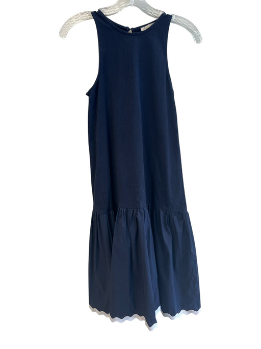 Maeve Size XXS Navy & white No Fabric Tag High Neck Drop Waist Dress Navy & white / XXS