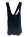 Anthropologie Size Small Black Viscose Blend Scoop Back Back Zip Sleeveless Top Black / Small