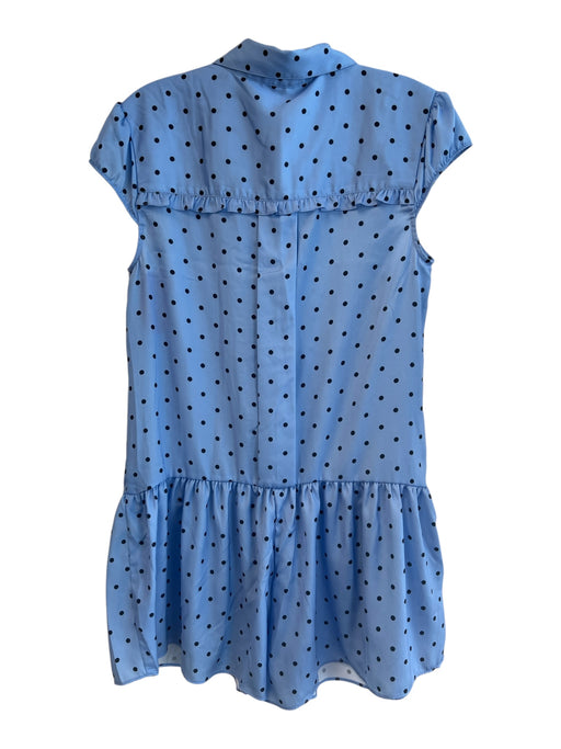 Maeve Size XS Blue & Black No Fabric Tag Collared Button Down Polka dot Dress Blue & Black / XS