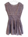Free People Size 4 Mauve Cotton Eyelet Overlay Slip Inc Shirred Waist Mini Dress Mauve / 4
