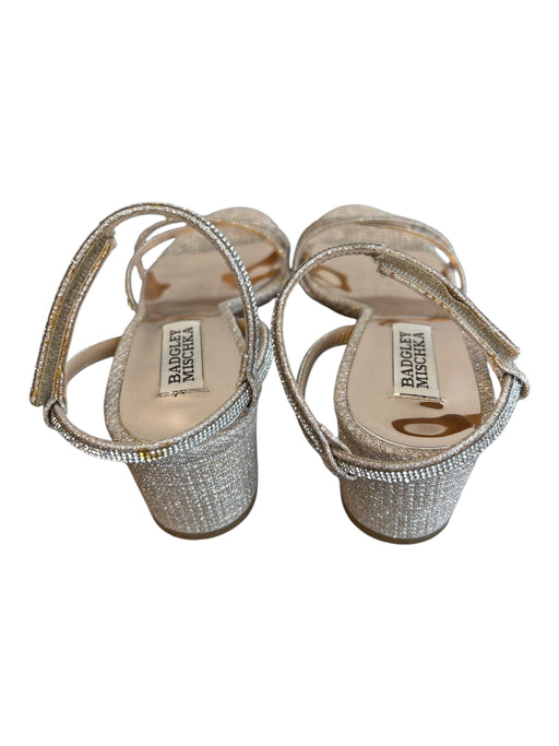 Badgley Mischka Shoe Size 7 1/2 Rose Gold Manmade Material open toe Shoes Rose Gold / 7 1/2