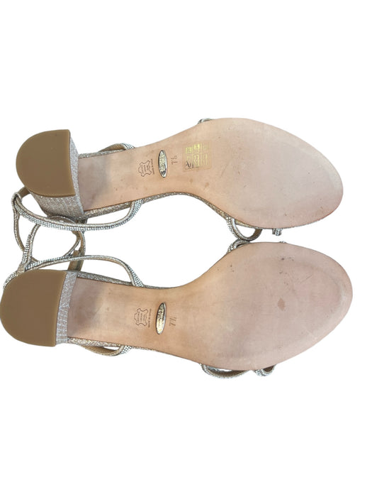 Badgley Mischka Shoe Size 7 1/2 Rose Gold Manmade Material open toe Shoes Rose Gold / 7 1/2
