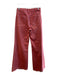 Mother Size 27 Pink Cotton Blend 4 Pocket Zip Fly Mid Rise Wide Leg Jeans Pink / 27