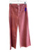 Mother Size 27 Pink Cotton Blend 4 Pocket Zip Fly Mid Rise Wide Leg Jeans Pink / 27