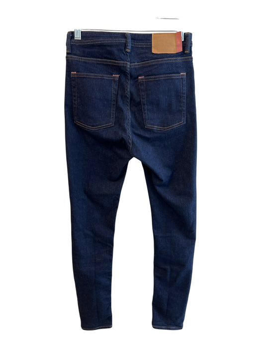 Acne Studios Size 29 Dark Blue Cotton Blend 5 Pocket Zip Fly High Waist Jeans Dark Blue / 29