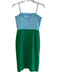 Milly Size 2 Blue & Green Polyester Blend Adjustable Spaghetti Straps Dress Blue & Green / 2