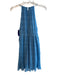Rebecca Taylor Size XS Blue Polyester Accordian Pleats lined Textured Dress Blue / XS