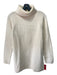 Tory Burch Size M Cream Cashmere Long Sleeve Turtle Neck Knit Sweater Cream / M