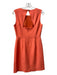 Shoshanna Size 6 coral Poly Blend Sleeveless Round Neck Knee Length Dress coral / 6