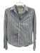 Frank & Eileen Size XS Blue & White Cotton Long Sleeve Stripe Buttons Blouse Top Blue & White / XS