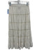 Cleobella Size S White Cotton Elastic Waist Crochet Lace Tiered Midi Skirt White / S