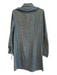 Tory Burch Size 8 Blue Green Cotton Long Sleeve Gold Hardware Waist tie Dress Blue Green / 8