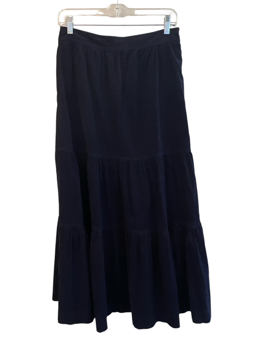 Boden Size 6 Navy Blue Cotton Side Zip Corduroy High Rise Maxi Skirt Navy Blue / 6