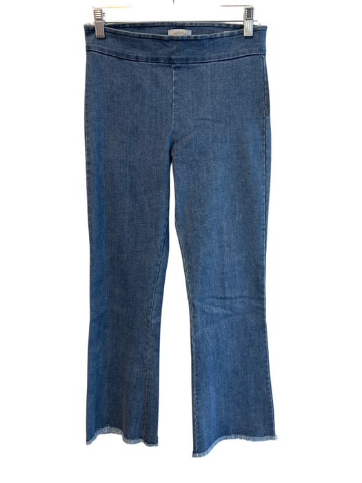 Avenue Montaigne Size 4 Medium Wash Cotton Elastic Waist Flat Front Pants Medium Wash / 4