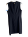 Tory Burch Size 6 Black Polyester Back Zip solid color Gold Hardware Dress Black / 6
