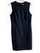 Tory Burch Size 6 Black Polyester Back Zip solid color Gold Hardware Dress Black / 6