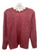 La maille sezane Size Small Faded Red Mohair & Wool Scallop Detail Cardigan Faded Red / Small
