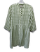 Tuckernuck Size S Green & White Polyester Blend Gingham Texture Dress Green & White / S