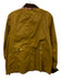 J Crew Size Small Tan & Brown Cotton Long Sleeve Button & Zip Front Waxed Jacket Tan & Brown / Small