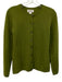 Land's End Size XS Pea Green Cashmere Long Sleeve Button Front Knit Sweater Pea Green / XS