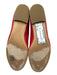 Margaux Shoe Size 40.5 Red Leather Round Toe Bow Detail Ballet Flats Red / 40.5
