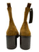 Sezane Shoe Size 41 Tan & Brown Leather Suede Elastic Block Heel Booties Tan & Brown / 41