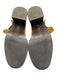 Sezane Shoe Size 41 Tan & Brown Leather Suede Elastic Block Heel Booties Tan & Brown / 41
