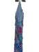 Zara Size XS Blue & Purple Polyester Halter Neck Water Color Ruffles Maxi Dress Blue & Purple / XS