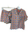 Brooks Ave. Size M Multi Cotton Short Sleeve Kaleidoscope Scallop Detail Pajamas Multi / M