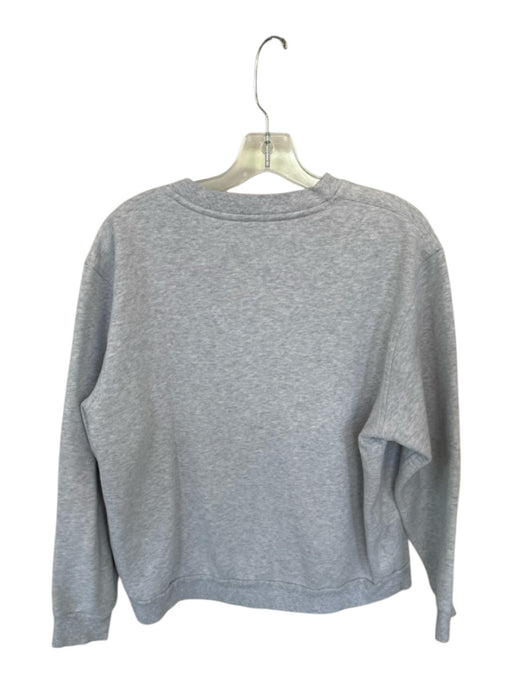 Lululemon Size Est S Light Gray Cotton Heathered Crew Neck Athletic Sweatshirt Light Gray / Est S