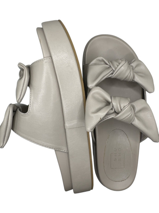 Shu Shop Shoe Size 8 Mushroom Leather Platform Bows Sandals Mushroom / 8