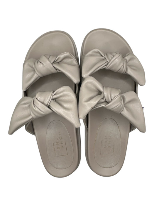 Shu Shop Shoe Size 8 Mushroom Leather Platform Bows Sandals Mushroom / 8