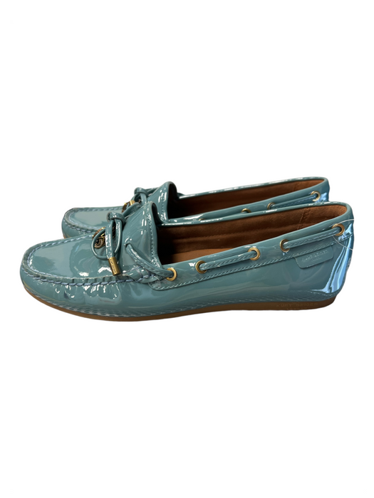 Kurt Geiger Shoe Size 37 Blue Patent Leather Leather Insole Eagle Slip On Shoes Blue / 37