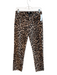 Paige Size 28 Brown Cotton & Elastane Denim Leopard Raw Edge Jeans Brown / 28