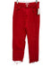 Zara Size S Red Cotton Denim Zip Fly High Rise Straight Leg Jeans Red / S