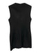 JardinVue Size M Black & Cream Sleeveless Floral Applique Mini Dress Black & Cream / M