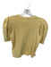 Nation Size S Butter Yellow Pima Cotton 3/4 Balloon Sleeve Shoulder Detail Top Butter Yellow / S