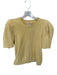 Nation Size S Butter Yellow Pima Cotton 3/4 Balloon Sleeve Shoulder Detail Top Butter Yellow / S