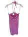 Susana Monaco Size M Bubblegum Pink Nylon Blend Halter Neck Keyhole Front Dress Bubblegum Pink / M
