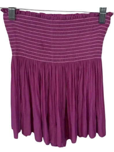 Koch Purple Polyester Smocked Shorts Purple