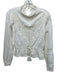 Marea Size XS White Cotton Lace Detail Long Balloon Sleeve Tie Waist Top White / XS