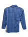 J. McLaughlin Size XS Mixed Blues Nylon Blend Grid Print Collared V Neck Top Mixed Blues / XS