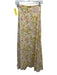 En Saison Size XS White, Yellow & Orange Polyester Floral Side Zip A Line Skirt White, Yellow & Orange / XS