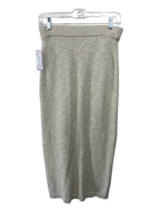 Olivia Rubin Size S Green, White, Multi Cotton & Viscose Knit Buttons Maxi Skirt Green, White, Multi / S
