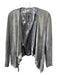 USA Size S Gray Taupe Leather Suede Long Sleeve Open Jacket Gray Taupe / S