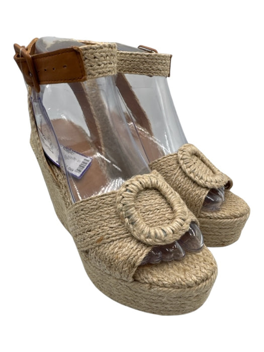 Castaner Shoe Size 37 Beige textile upper Woven Ankle Buckle Sandal Espadrille Beige / 37