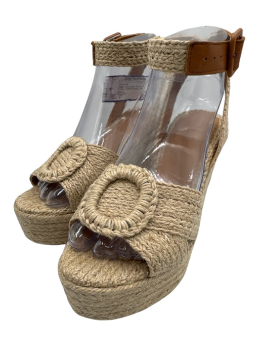 Castaner Shoe Size 37 Beige textile upper Woven Ankle Buckle Sandal Espadrille Beige / 37
